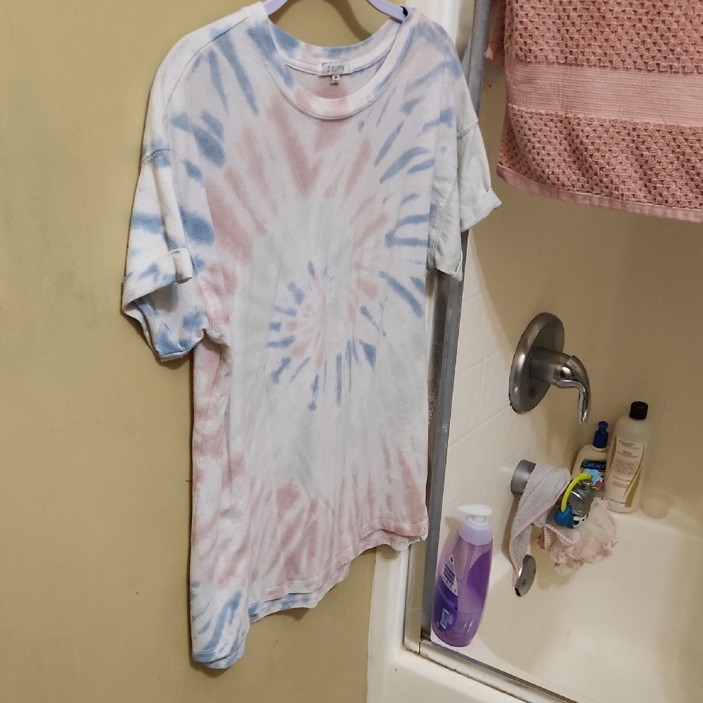 Z Supply Kids Tie-Dye Tee - Blue and Pink